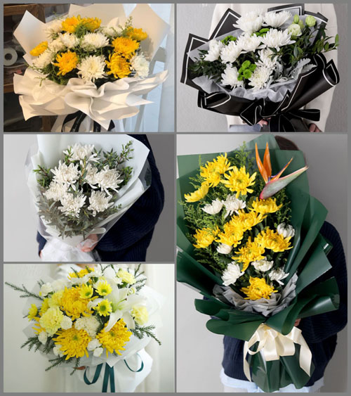 贵州六盘水六枝特区塔山街道过瓦村白事花束代送